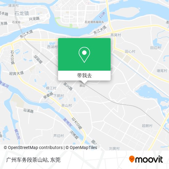广州车务段茶山站地图