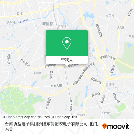 台湾协益电子集团协隆东莞塑胶电子有限公司-北门地图