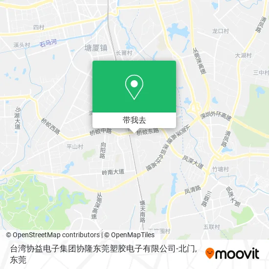 台湾协益电子集团协隆东莞塑胶电子有限公司-北门地图