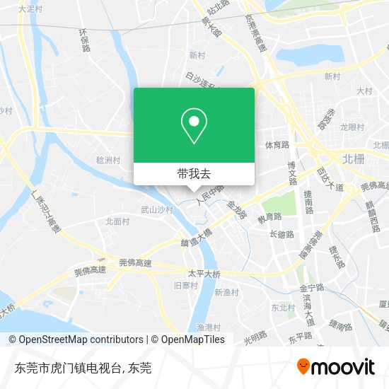 东莞市虎门镇电视台地图