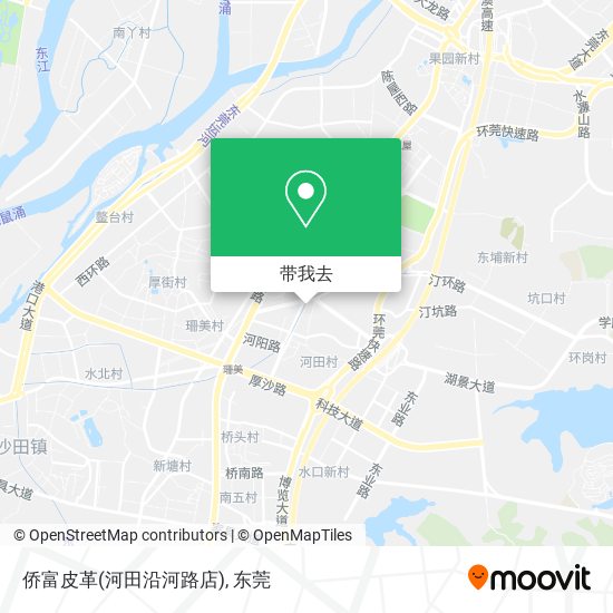 侨富皮革(河田沿河路店)地图