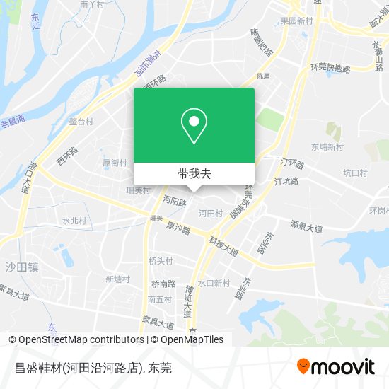 昌盛鞋材(河田沿河路店)地图