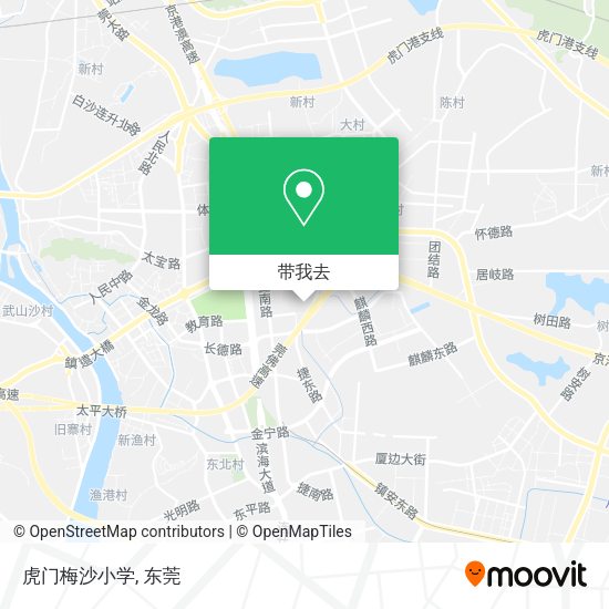 虎门梅沙小学地图