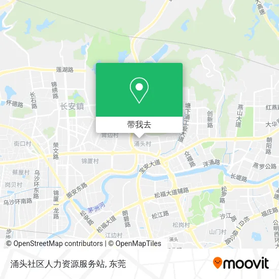涌头社区人力资源服务站地图