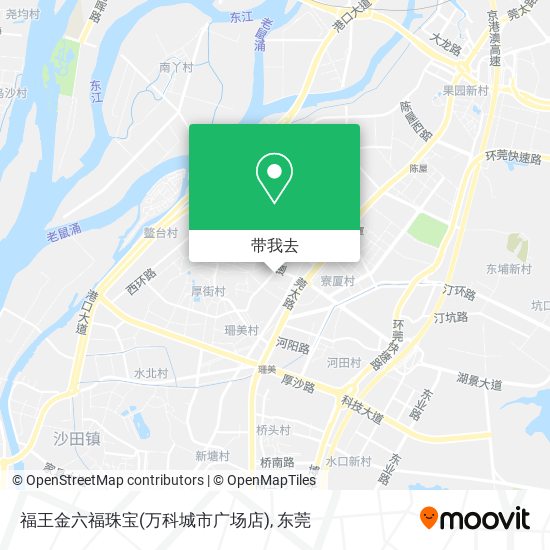 福王金六福珠宝(万科城市广场店)地图