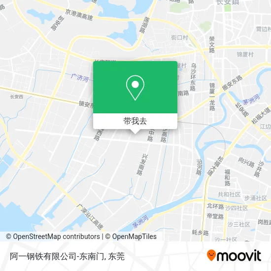 阿一钢铁有限公司-东南门地图