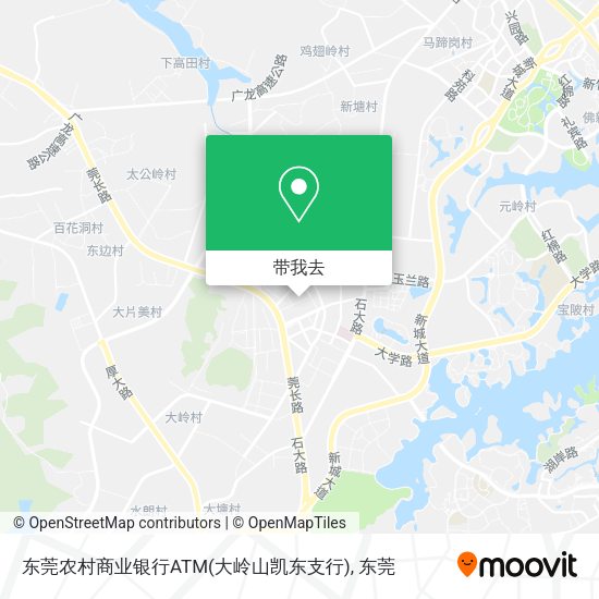 东莞农村商业银行ATM(大岭山凯东支行)地图