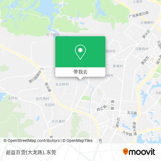 超益百货(大龙路)地图