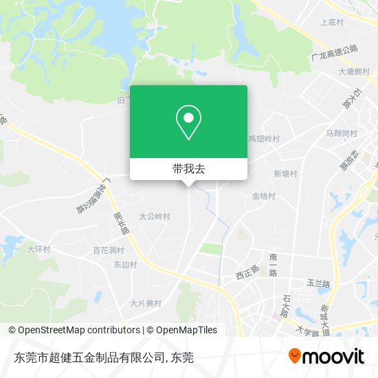 东莞市超健五金制品有限公司地图