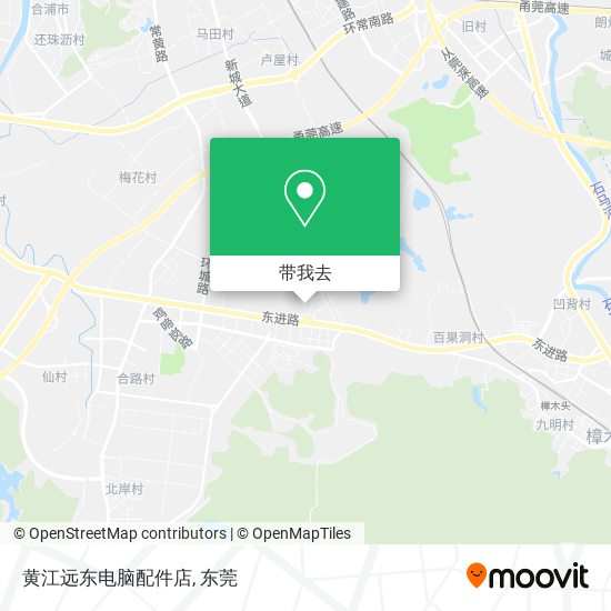 黄江远东电脑配件店地图