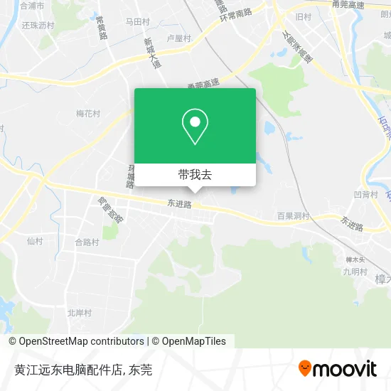 黄江远东电脑配件店地图