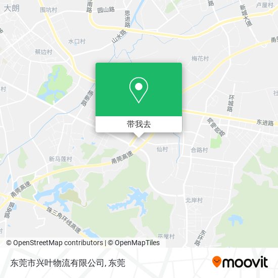 东莞市兴叶物流有限公司地图