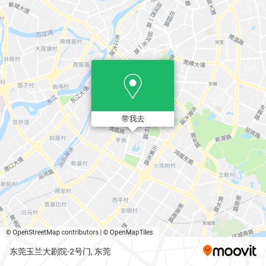 东莞玉兰大剧院-2号门地图