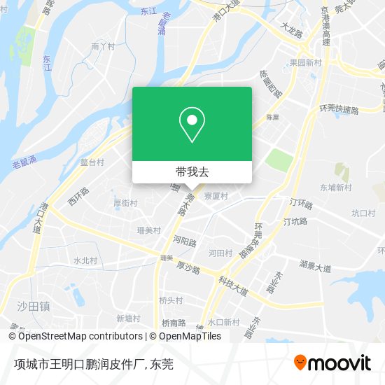 项城市王明口鹏润皮件厂地图