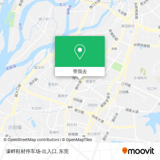 濠畔鞋材停车场-出入口地图