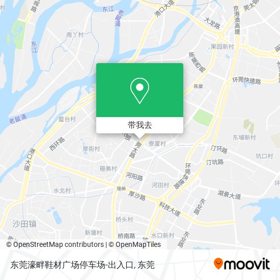 东莞濠畔鞋材广场停车场-出入口地图