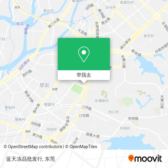 蓝天冻品批发行地图
