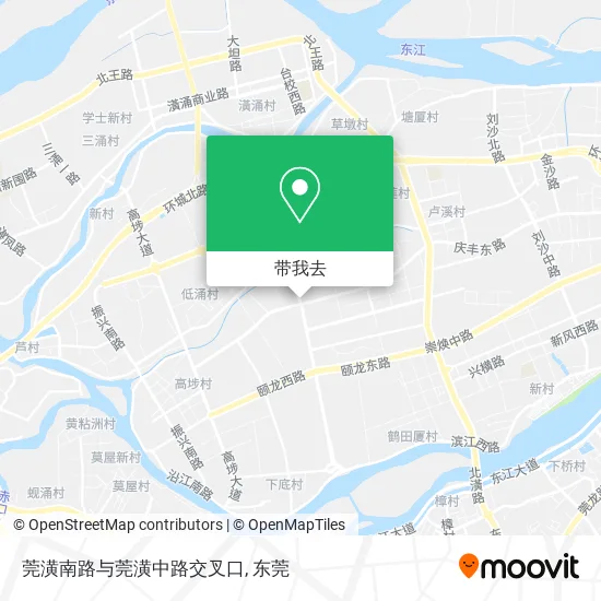 莞潢南路与莞潢中路交叉口地图