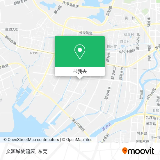 众源城物流园地图