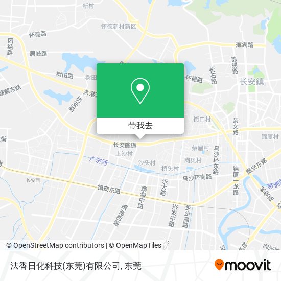 法香日化科技(东莞)有限公司地图