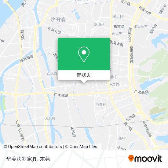 华美法罗家具地图