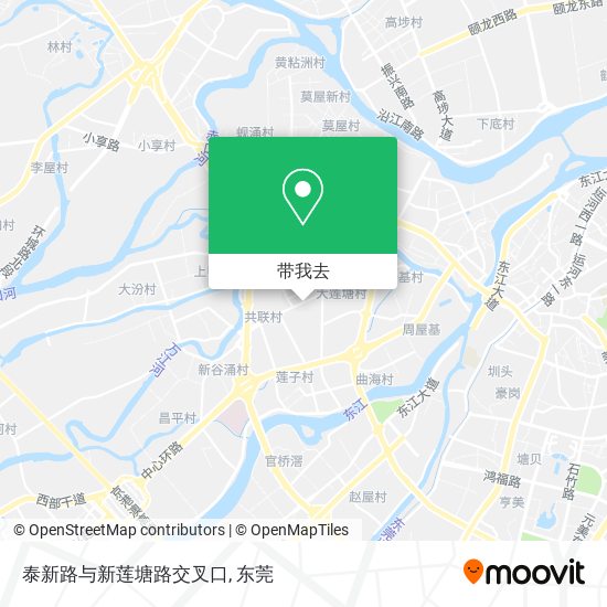 泰新路与新莲塘路交叉口地图