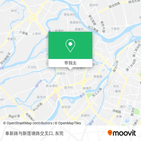 泰新路与新莲塘路交叉口地图