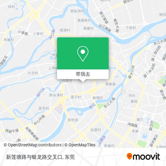 新莲塘路与银龙路交叉口地图