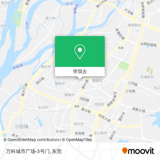 万科城市广场-3号门地图