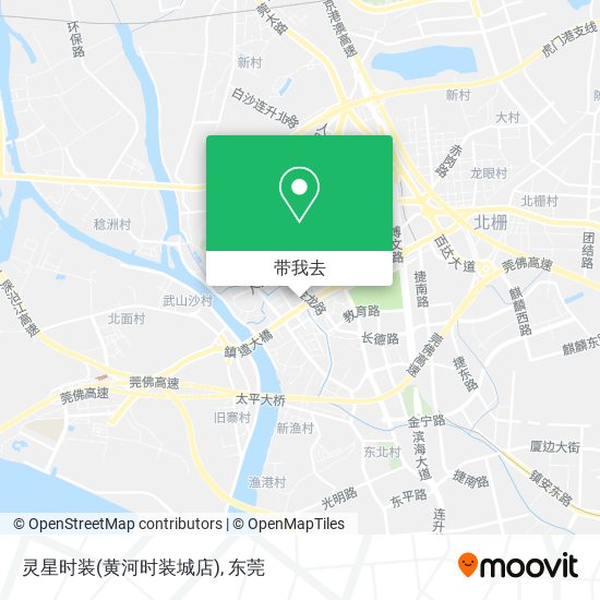 灵星时装(黄河时装城店)地图