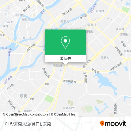 G15/东莞大道(路口)地图