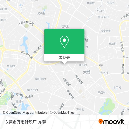 东莞市万宏针织厂地图