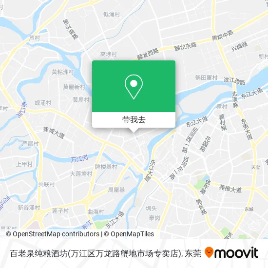 百老泉纯粮酒坊(万江区万龙路蟹地市场专卖店)地图