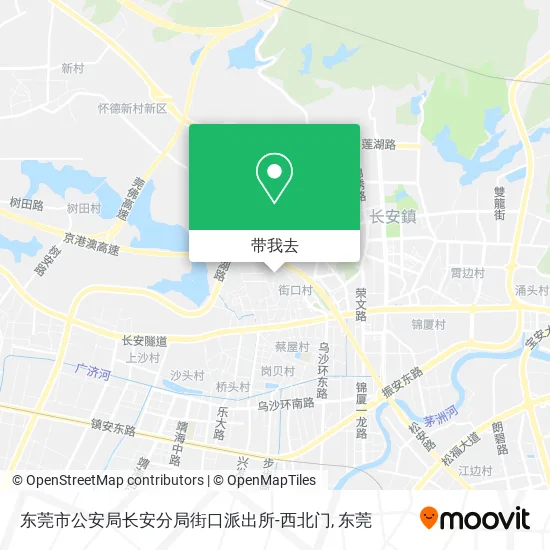 东莞市公安局长安分局街口派出所-西北门地图
