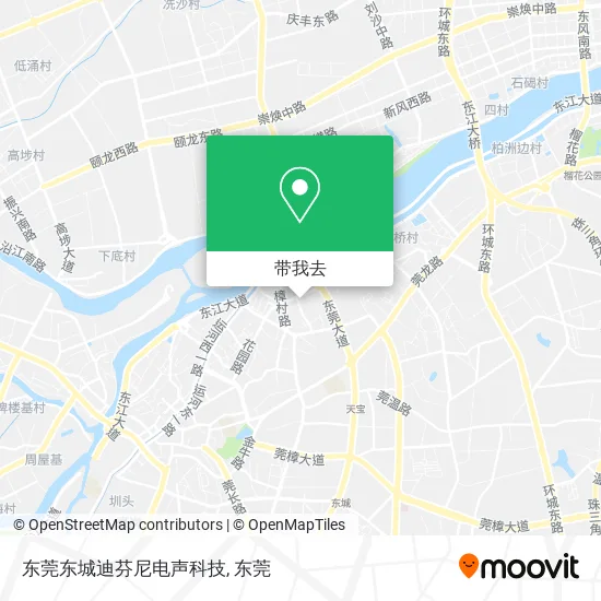 东莞东城迪芬尼电声科技地图