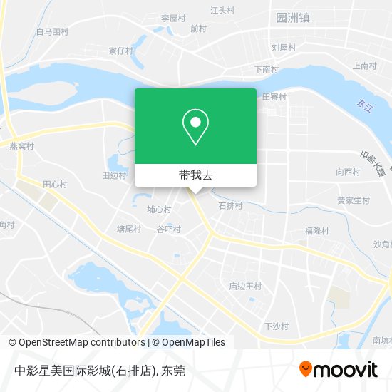 中影星美国际影城(石排店)地图