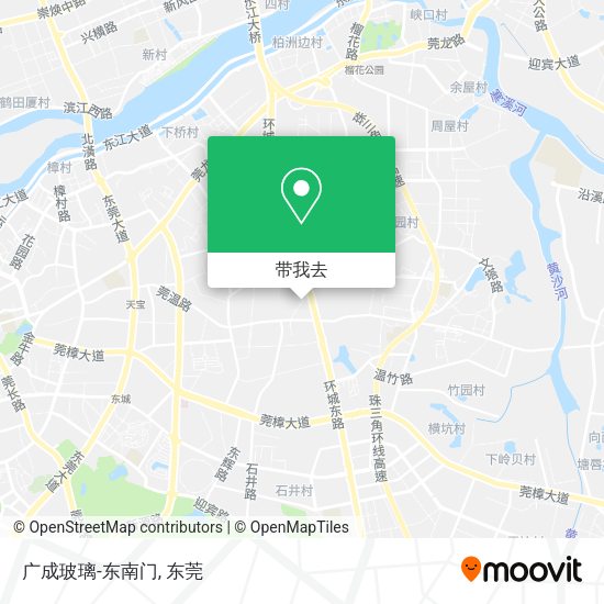 广成玻璃-东南门地图