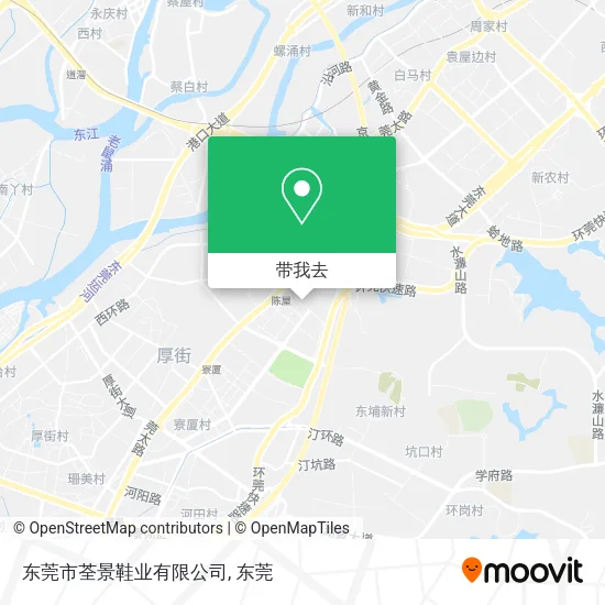东莞市荃景鞋业有限公司地图