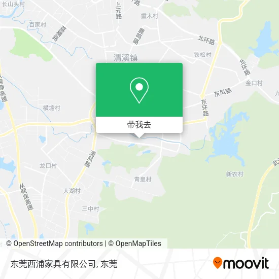 东莞西浦家具有限公司地图