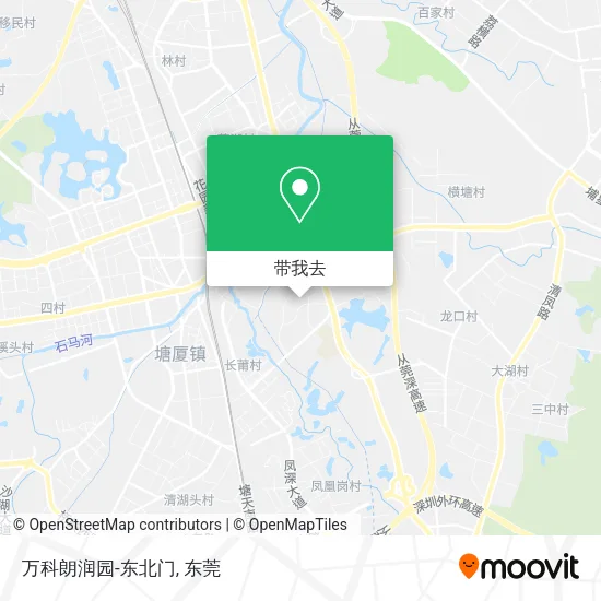万科朗润园-东北门地图