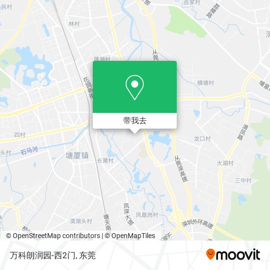 万科朗润园-西2门地图