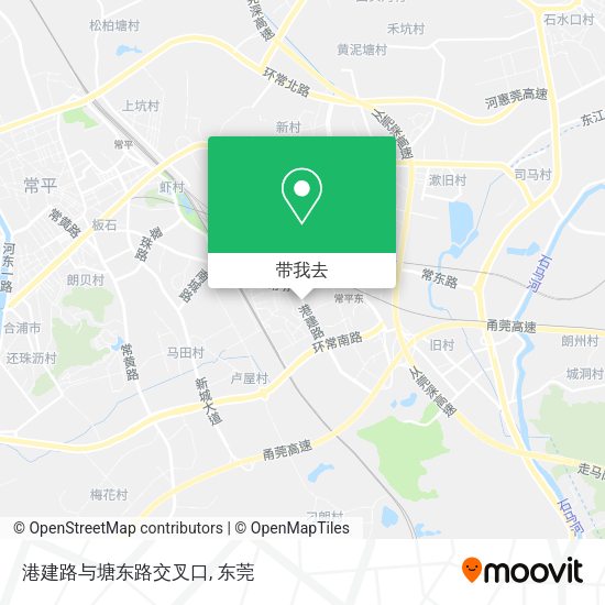 港建路与塘东路交叉口地图