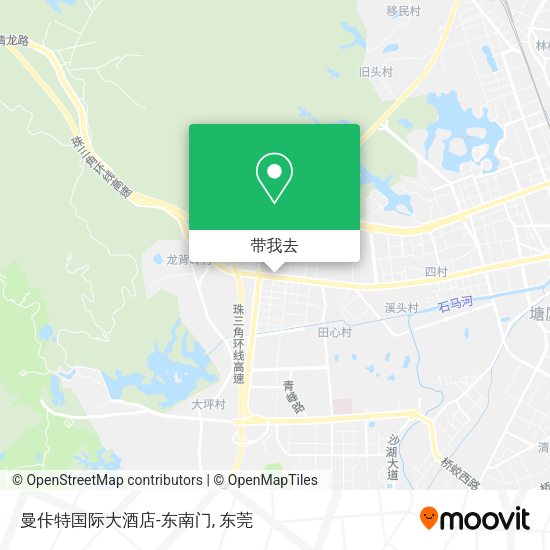 曼佧特国际大酒店-东南门地图