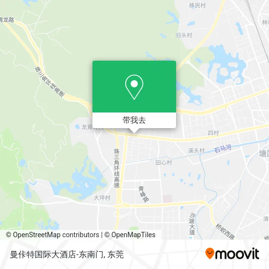 曼佧特国际大酒店-东南门地图