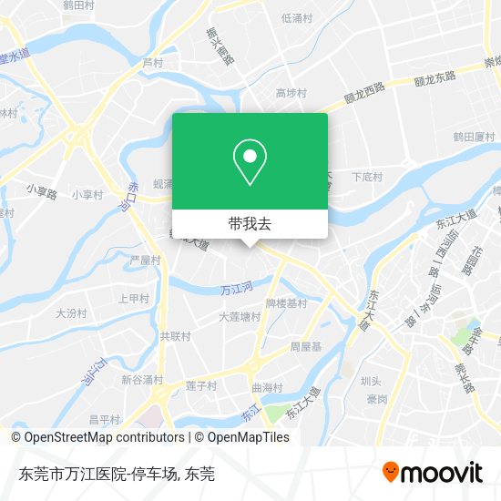 东莞市万江医院-停车场地图