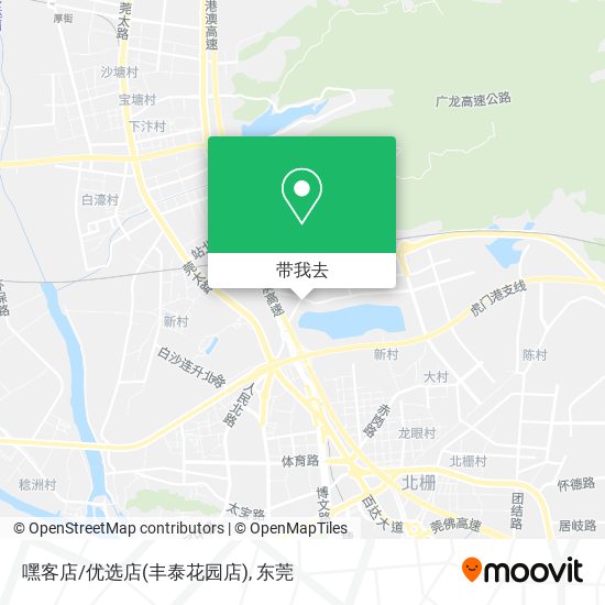 嘿客店/优选店(丰泰花园店)地图