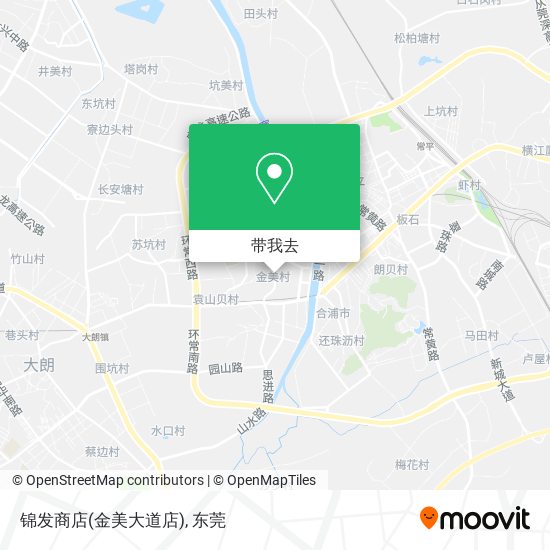 锦发商店(金美大道店)地图