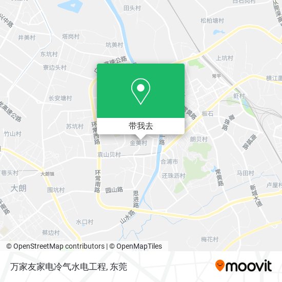 万家友家电冷气水电工程地图