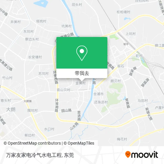 万家友家电冷气水电工程地图