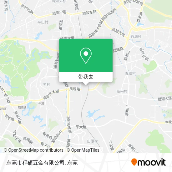 东莞市程硕五金有限公司地图